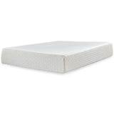 Chime 12 Inch Memory Foam Twin Mattress white side view