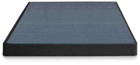 Low Profile Black Metal King Bed Foundation head-on view