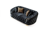 Detail of velvet fabric texture on Scarlett Sofa and Loveseat