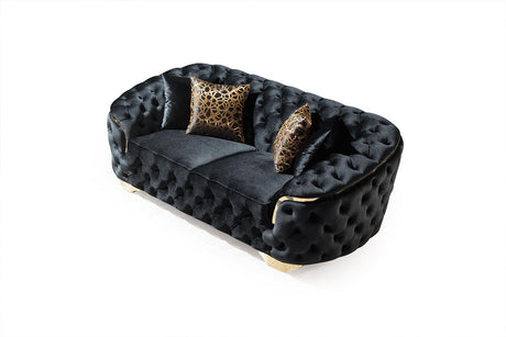 Detail of velvet fabric texture on Scarlett Sofa and Loveseat