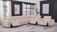 Picasso beige 7-piece sectional full view