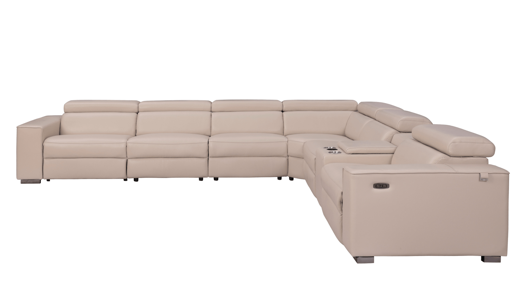 Power recliner with extended footrest