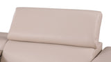 Adjustable headrest detail on wedge piece