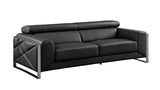 Giorgio Black Leather Living Room Set