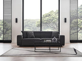 Milos Black 3-Seater Sofa - Ella Furniture