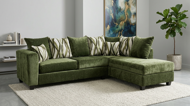 Gia Cactus Fabric Sectional Sofa from Decor Furniture