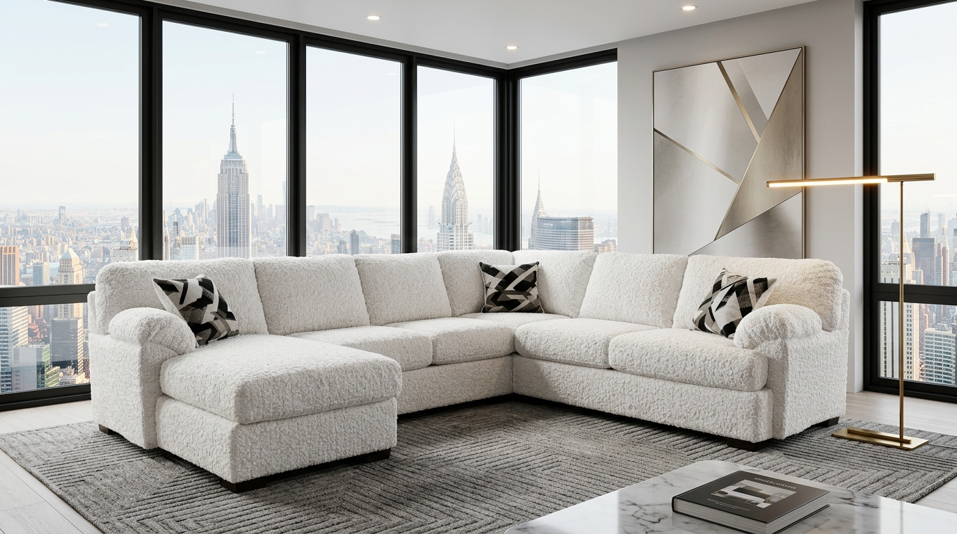 Westwood Cream Sectional Sofa from Decor Furniture