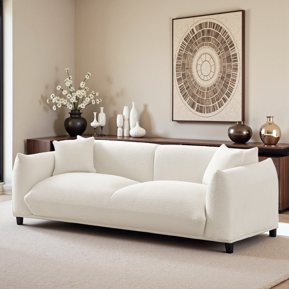 front facing view showing overall sofa shape