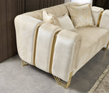 Ella Ivory Velvet Sofa [ETA: 7/15]