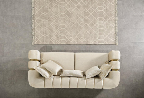 Overall main view of sofa and loveseat set