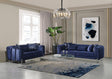Ella Navy Velvet Sofa & Loveseat main view