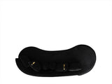 Sophia Black Velvet Chaise Lounge full view