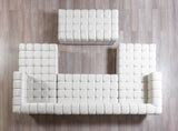 room view of Mia Ivory Velvet Double Chaise Sectional sectional sofa