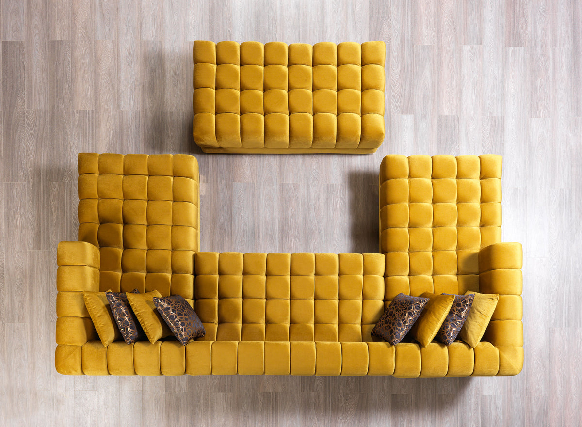 Detailed fabric texture of Mia Sectional