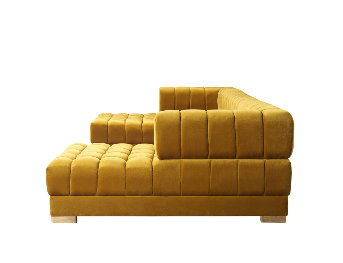 Close-up of Mia Sectional arm and cushions