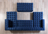 detailed upholstery close-up on sectional arm