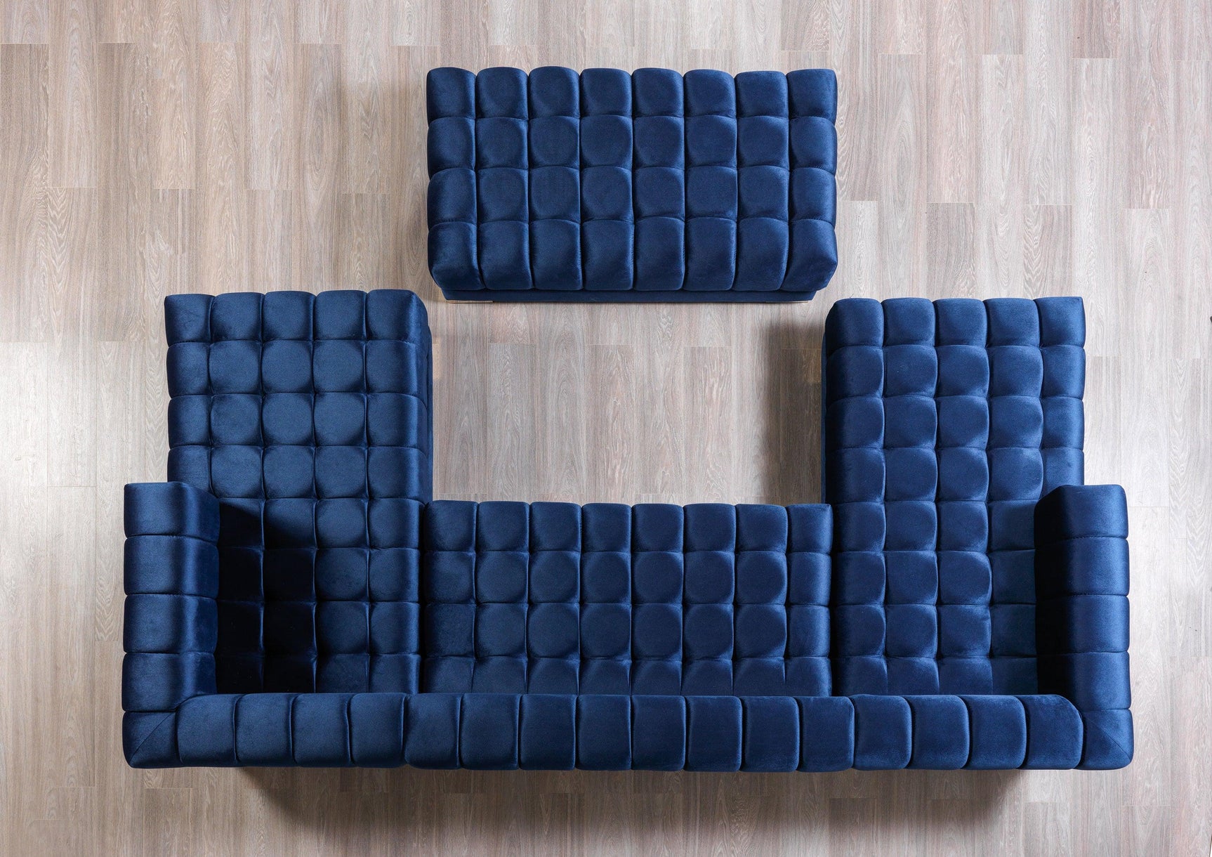 detailed upholstery close-up on sectional arm