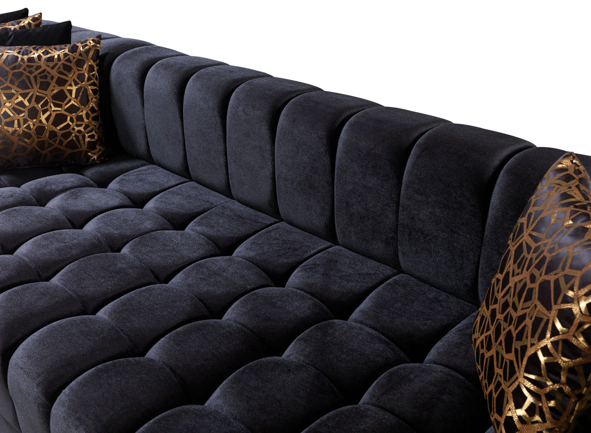 Close-up of sofa cushions and fabric texture