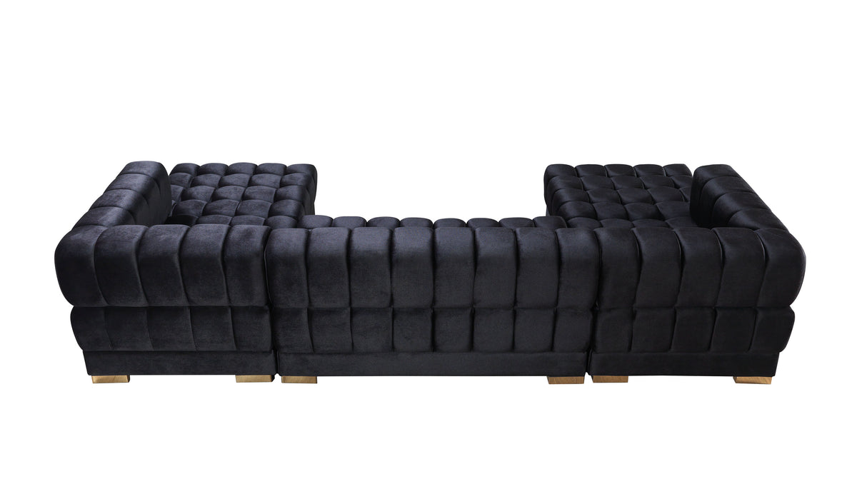 Main sofa look showing double chaise design