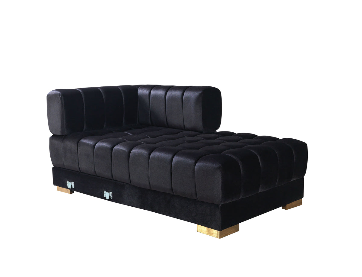 Room perspective featuring Mia velvet sectional