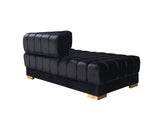 Side view of chaise lounge on sectional