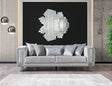 Santana Silver Velvet Sofa from Decor Furniture