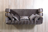 Ella Smoke Velvet Sofa 89" & Loveseat 69"