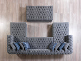 Detail view of sectional fabric and cushions