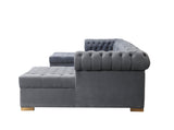Side perspective highlighting sectional design