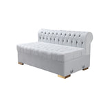 main view of Emma Pearl Velvet Double Chaise Sectional sectional sofa