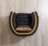 Side view of Sofia Velvet Chair