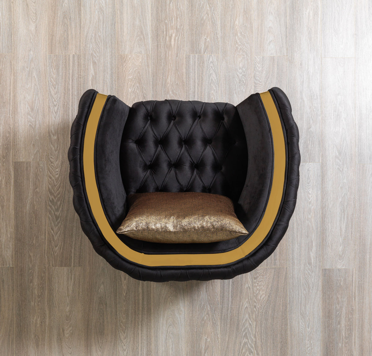 Side view of Sofia Velvet Chair