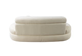 Rear side profile of Larissa loveseat