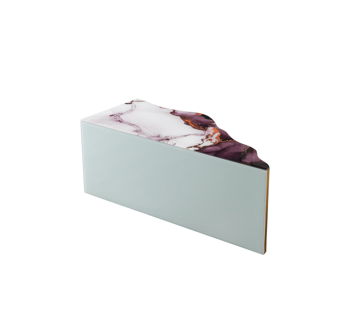 Side angle of Leah 3-piece coffee table set