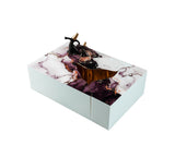 Leah coffee table set showing table heights