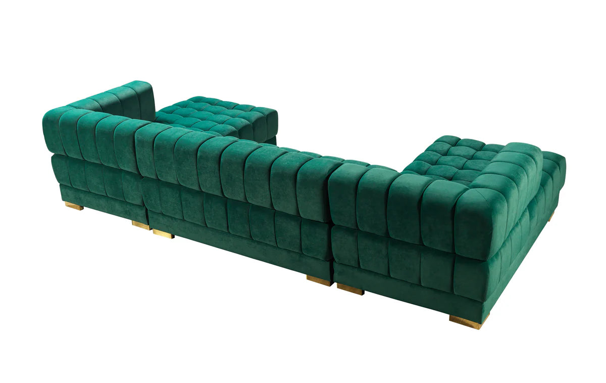main front view with chaise sofas