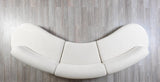 Olivia Ivory Boucle sectional detail close up