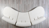 Olivia Ivory Boucle sectional in living room