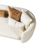 main view of Helena Ivory Velvet Sofa & Loveseat furniture