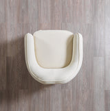 side view of Helena Ivory Velvet Sofa & Loveseat furniture