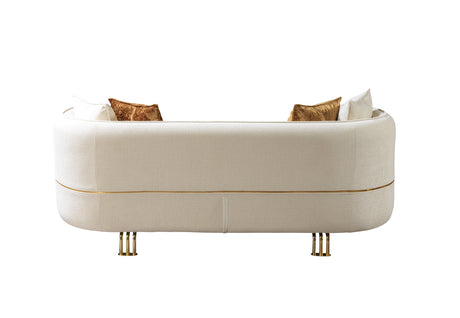 Lilith Loveseat showing plush cushions