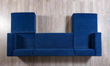 Main view of Elizabeth Blue Velvet sectional sofa