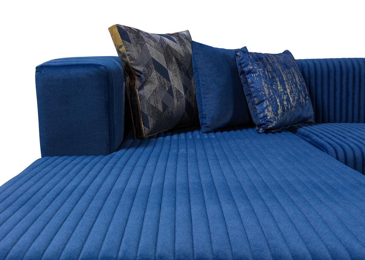 Close fabric texture view of Elizabeth sectional