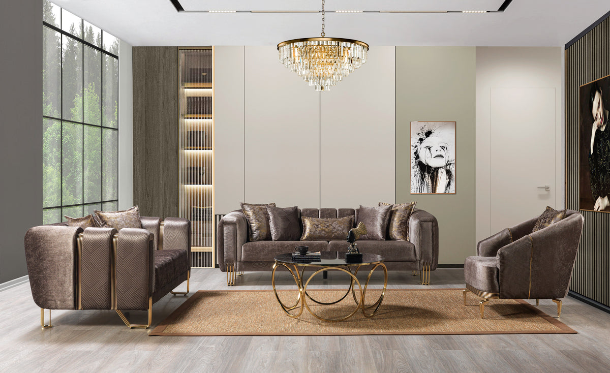 Ella Coffee Velvet Chair