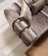 Ella Coffee Velvet Sofa & Loveseat - Ella Furniture