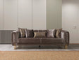 Santana Coffee Velvet Sofa from Decor Furniture