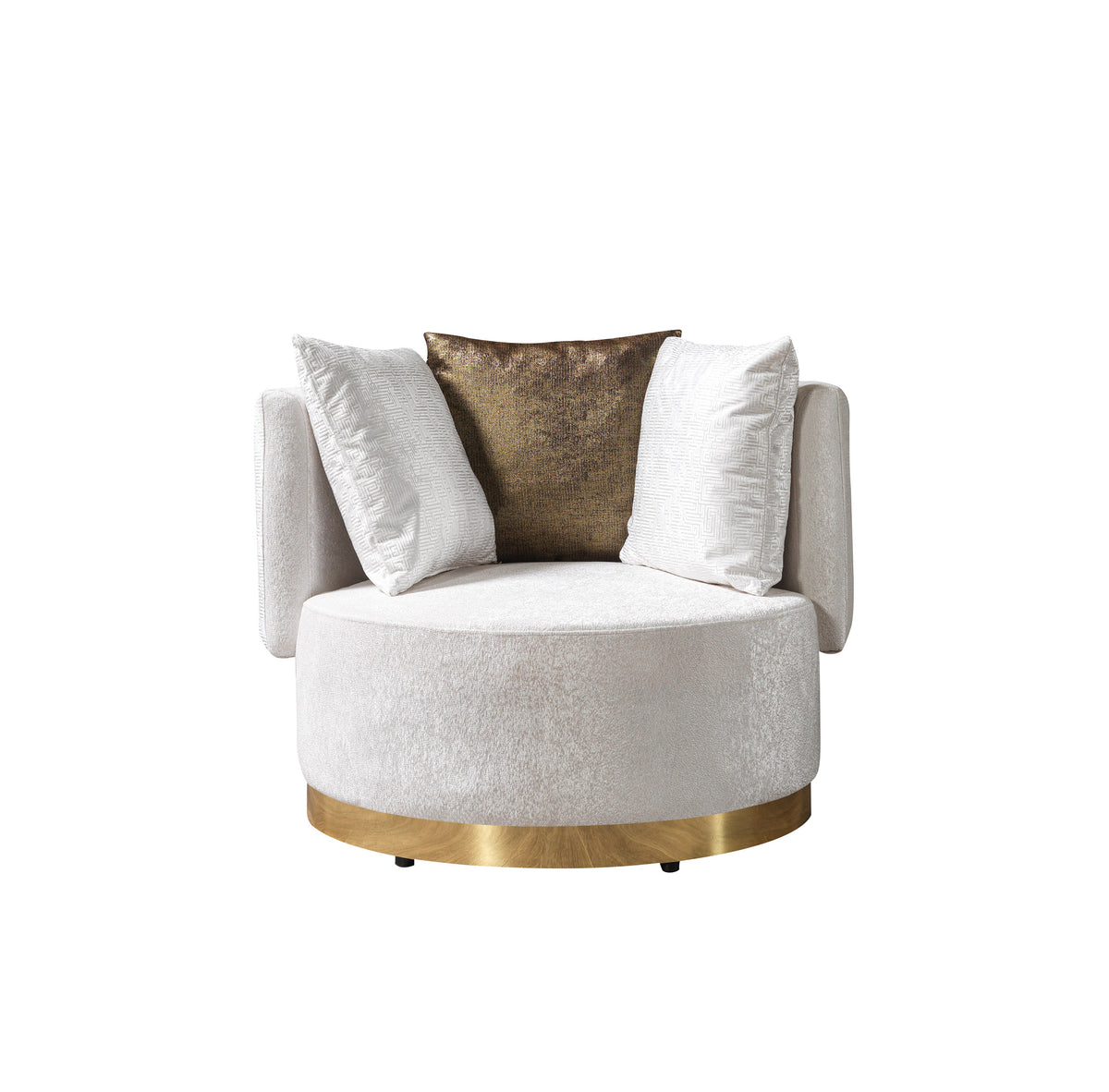 Anne Ivory ivory velvet sectional sofa fabric weave detail