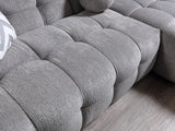 close corner view of sectional sofa