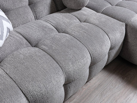 close corner view of sectional sofa