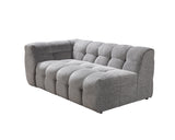 room styled with Lili Gray Bouclé Sofa